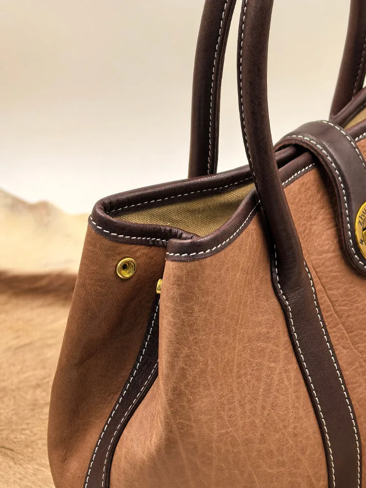 Genuine Leather Satchel Handbags Women's Leather Tote Handbags