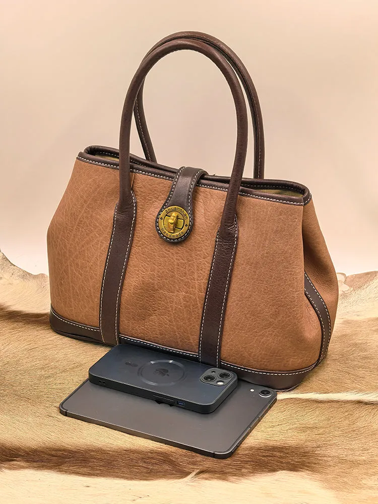 Genuine Leather Satchel Handbags Women's Leather Tote Handbags