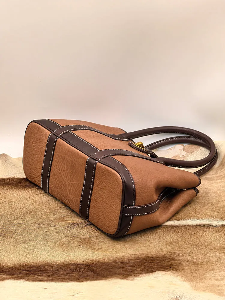 Genuine Leather Satchel Handbags Women's Leather Tote Handbags