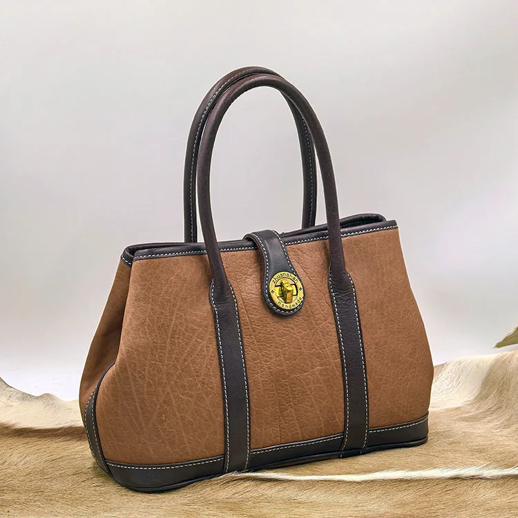 Genuine Leather Satchel Handbags Women's Leather Tote Handbags
