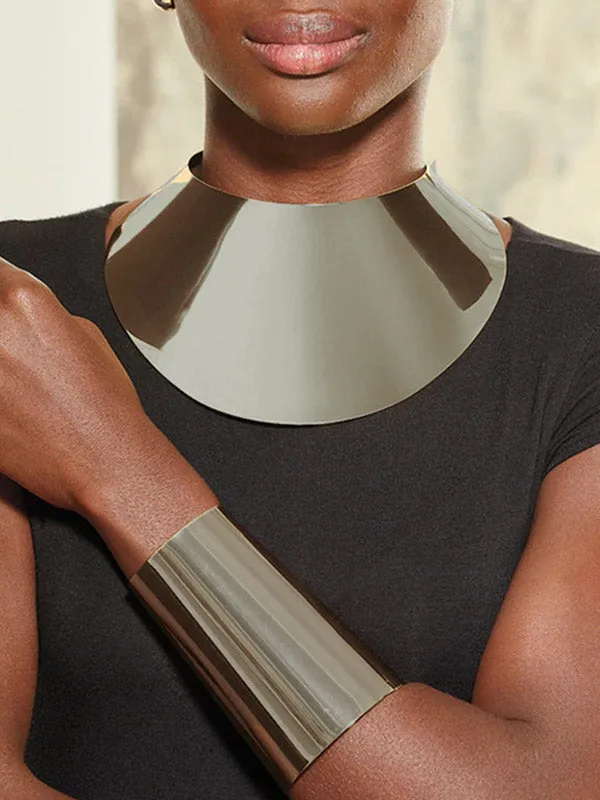 Geometric Necklaces Accessories   Earrings Accessories   Bracelet Accessories Three Pieces Set