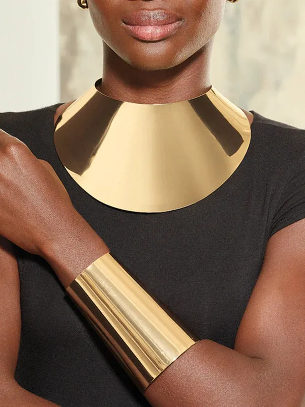 Geometric Necklaces Accessories   Earrings Accessories   Bracelet Accessories Three Pieces Set