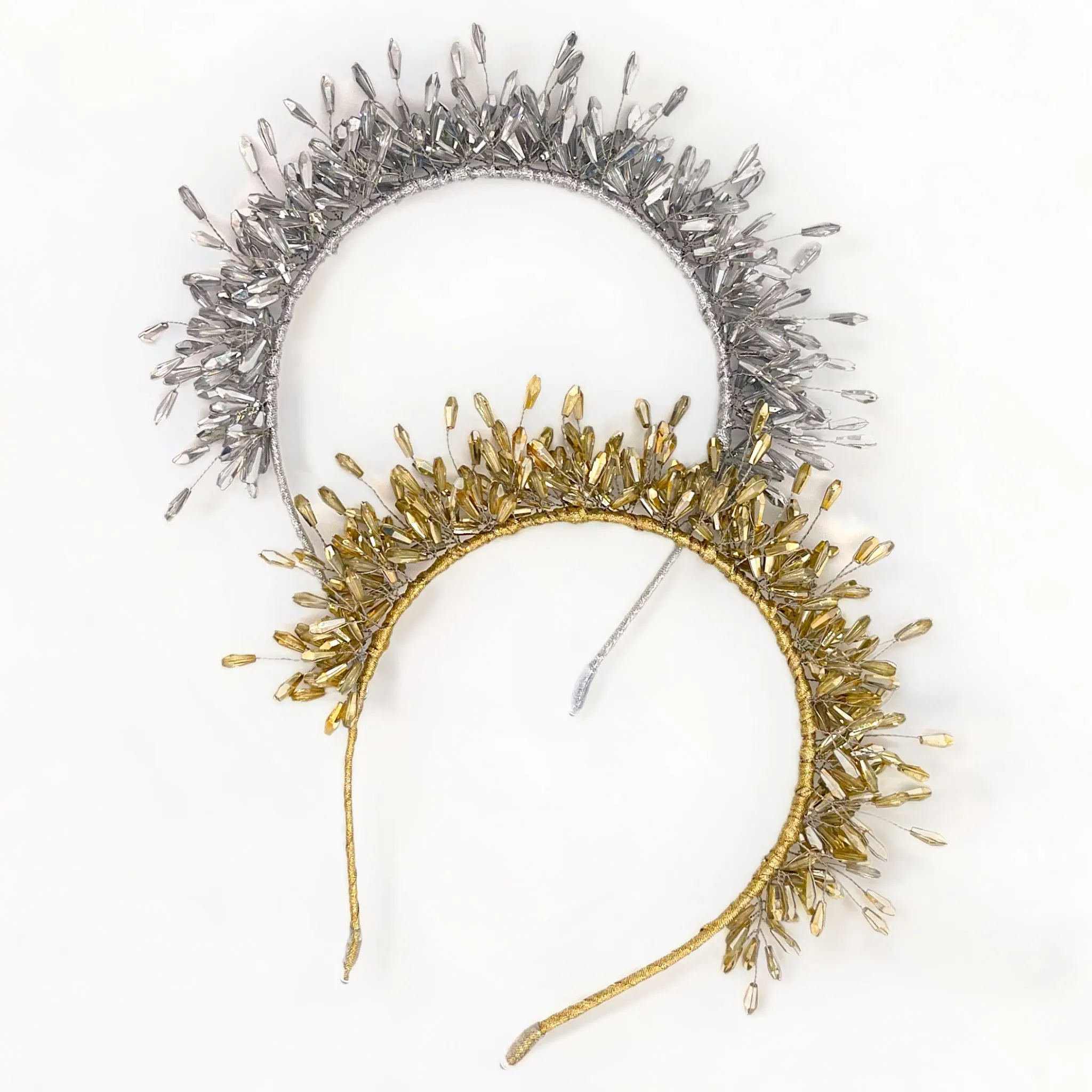 Laelyn Metallic Gold Tiara Girls Headband