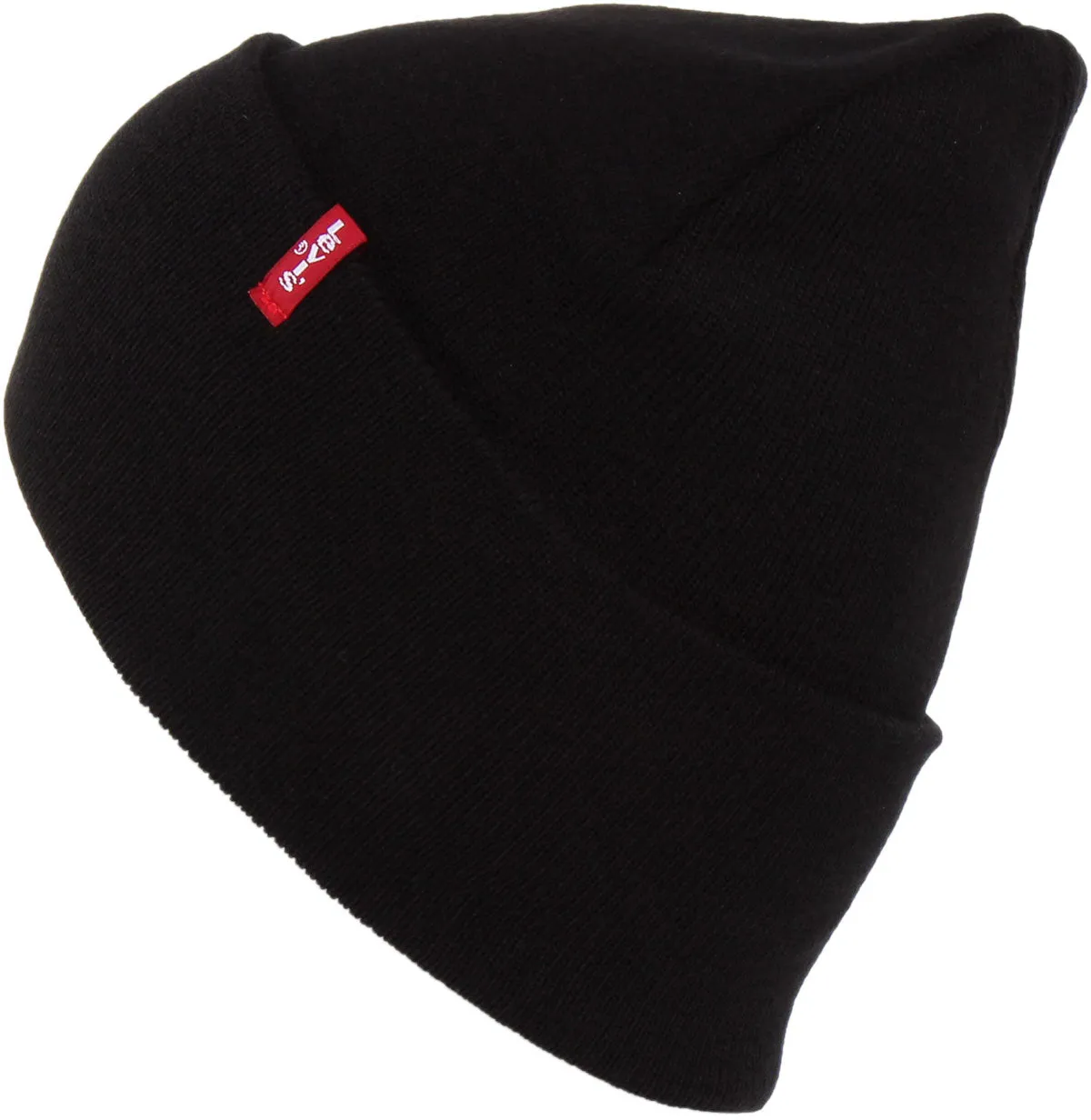 Levi's Sloughy Red In Black Beanie