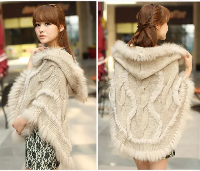 Luxury Women's Genuine Real Fur pullovers