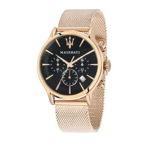 Maserati - Epoca Rose Gold 42mm Black Watch R8873618005