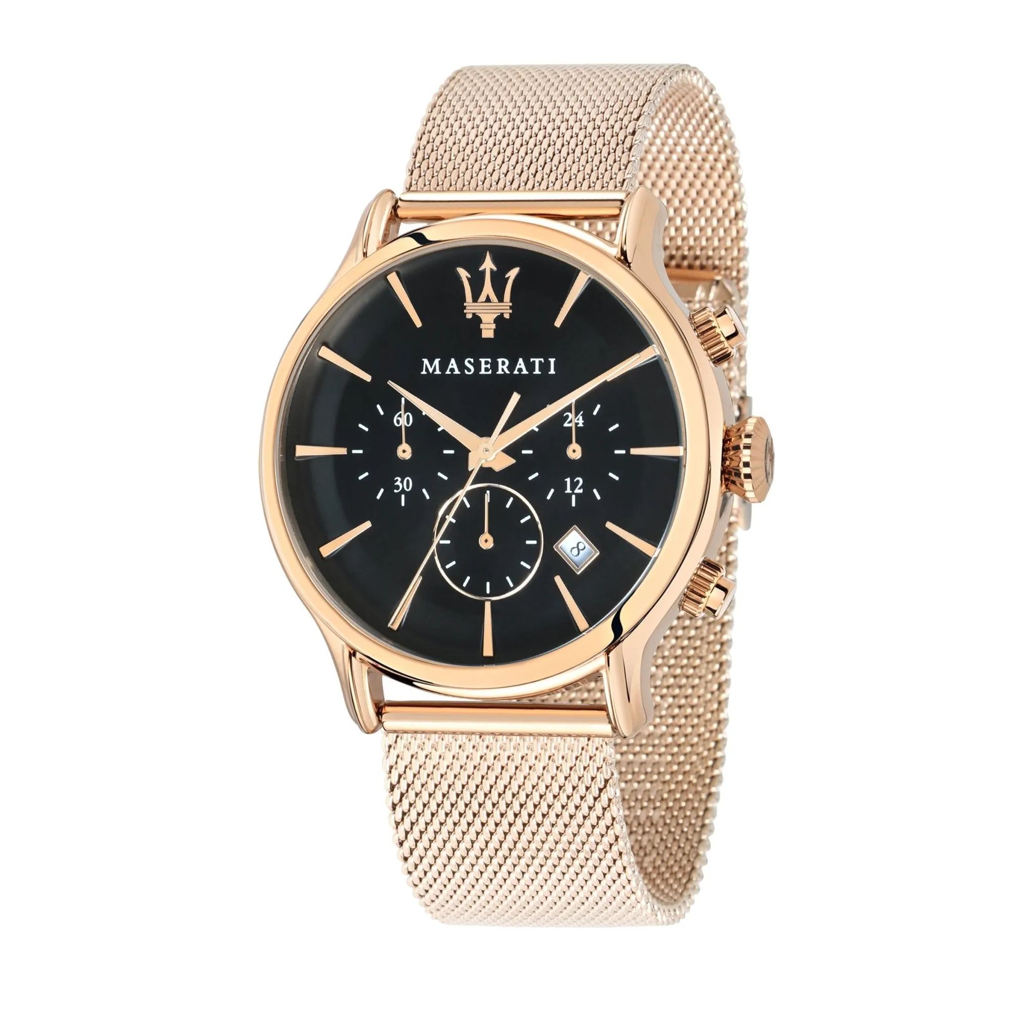 Maserati - Epoca Rose Gold 42mm Black Watch R8873618005