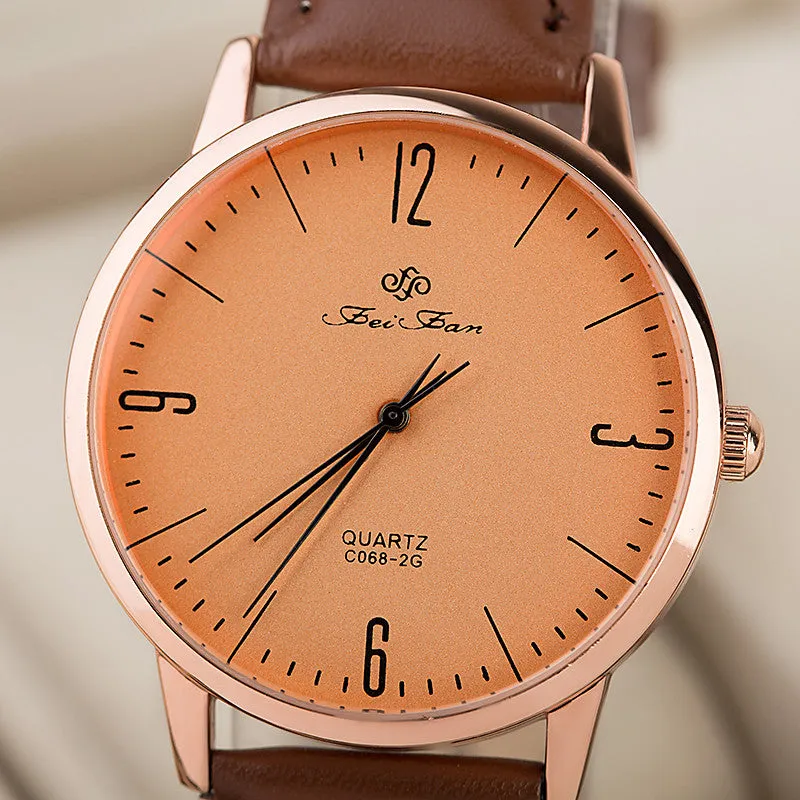 Men's watches Gentleman Wristwatch Fashion Women quartz watches Electronic New Men Casual watches