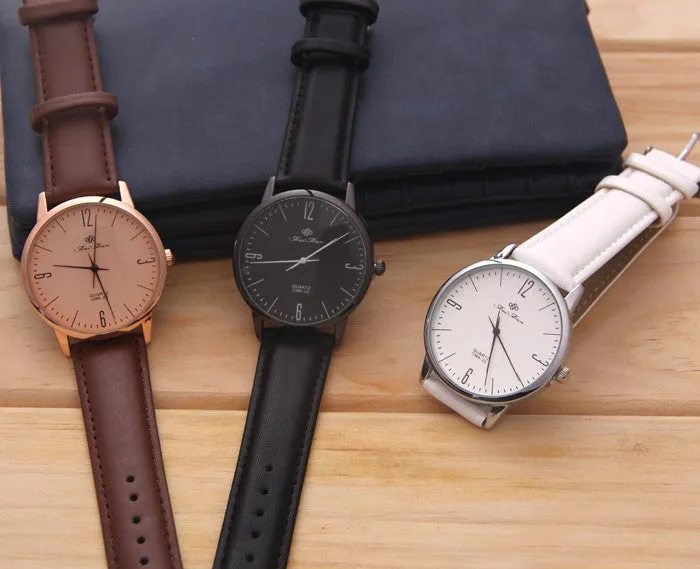 Men's watches Gentleman Wristwatch Fashion Women quartz watches Electronic New Men Casual watches