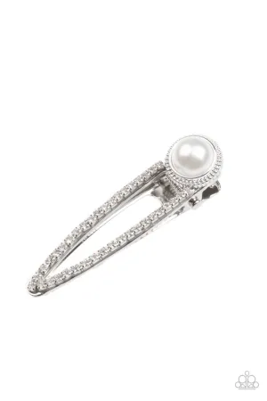 Paparazzi Hair Accessories ~ Expert in Elegance - White