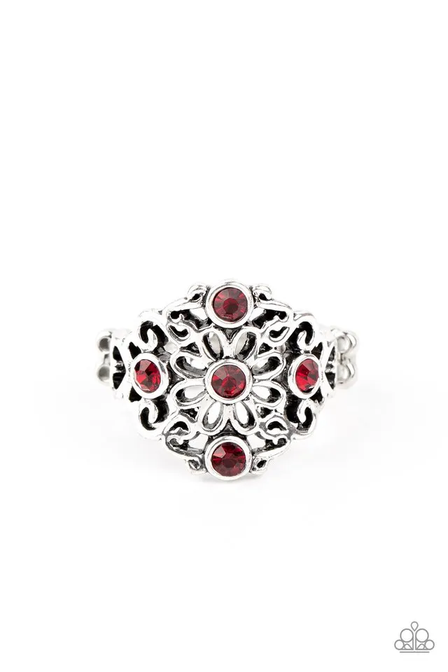 Paparazzi Ring ~ One DAISY At A Time - Red