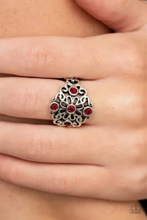 Paparazzi Ring ~ One DAISY At A Time - Red