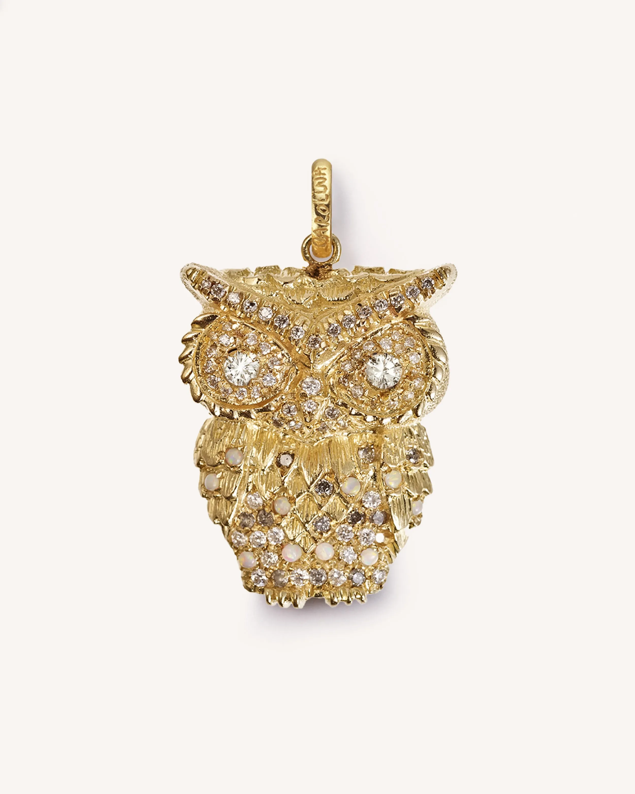 Pavé Gitane Owl Pendant
