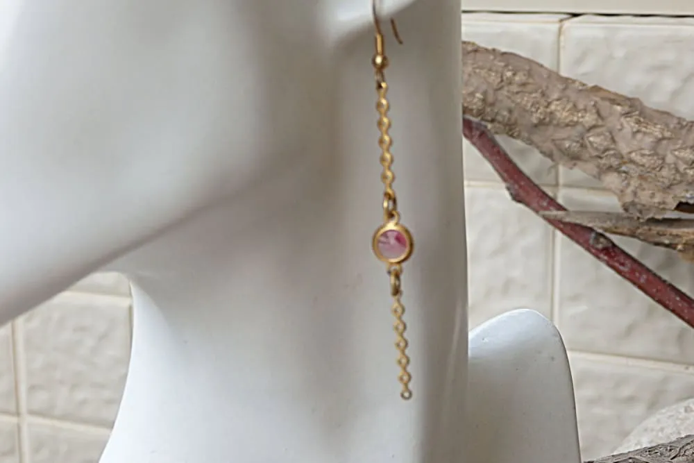 Pink Fuchsia earrings.