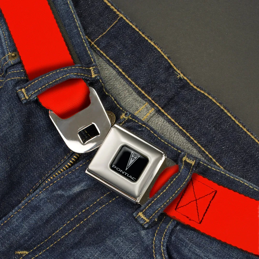 Pontiac Seatbelt Belt - Red Webbing