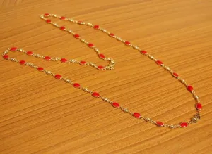 Red necklaces