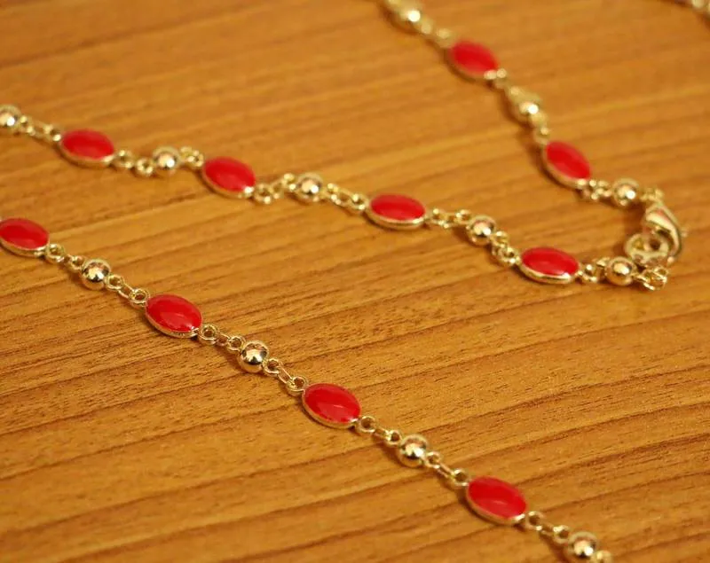 Red necklaces