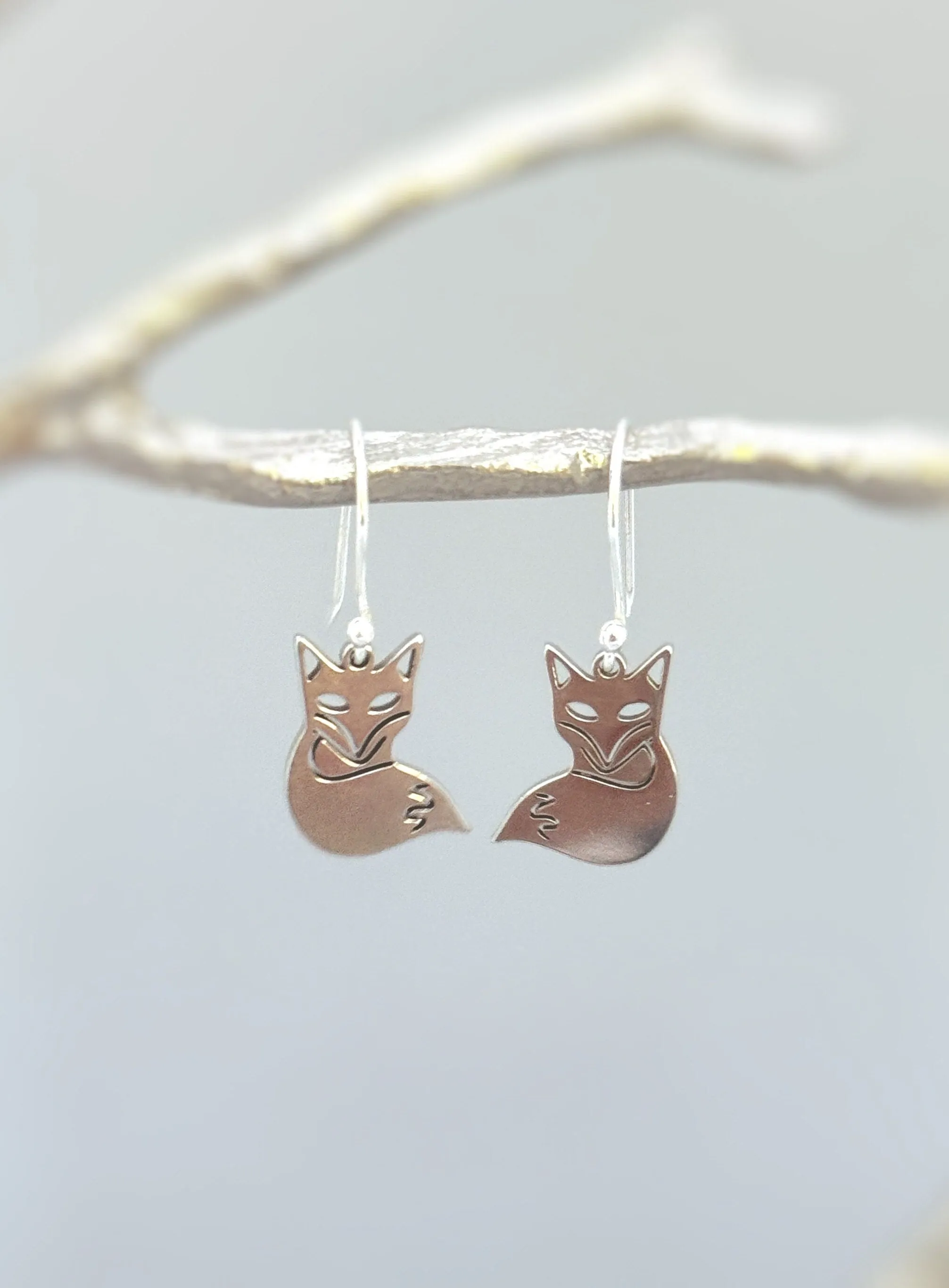 Silver Fox Earrings dangle
