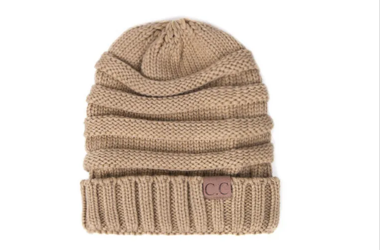 Solid Colour Knit Slouch Toque