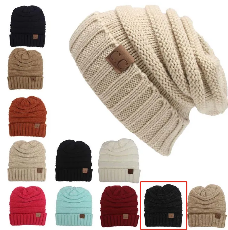 Solid Colour Knit Slouch Toque