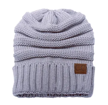 Solid Colour Knit Slouch Toque