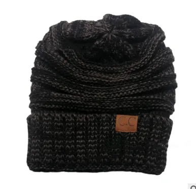 Solid Colour Knit Slouch Toque
