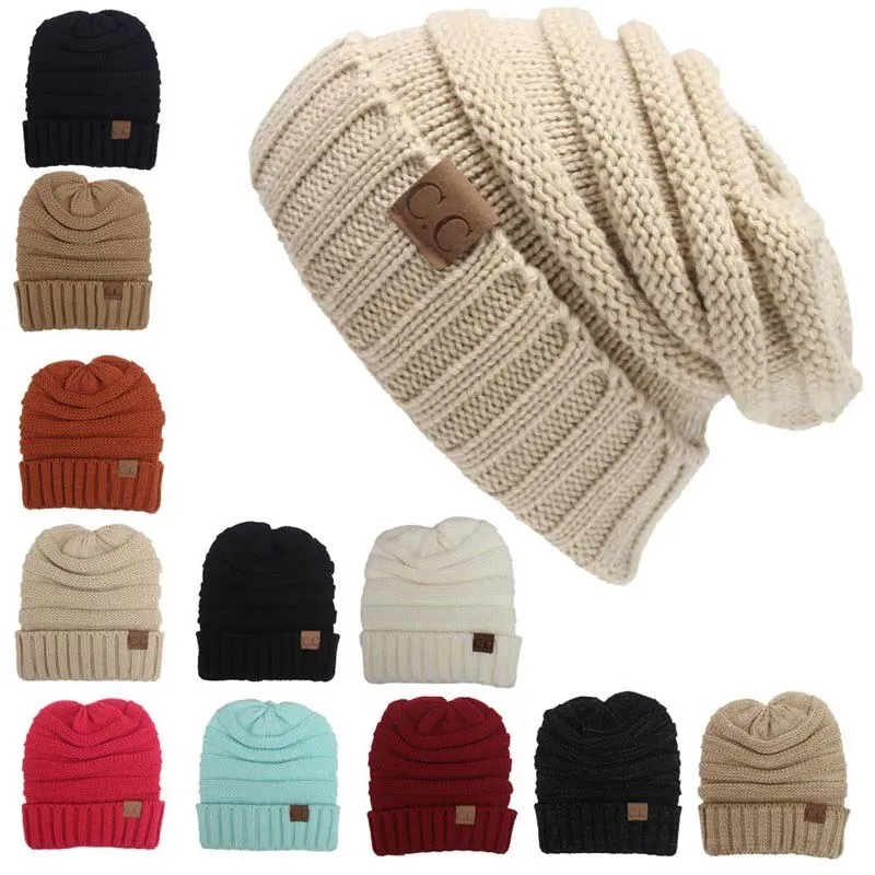 Solid Colour Knit Slouch Toque