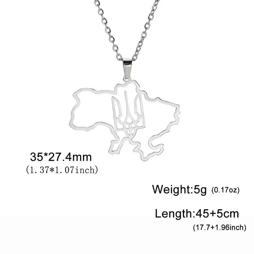 Stainless Steel Africa Map Necklaces: Choker Chain with Hollow Map Pendant