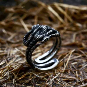 Twist Snake Stainless Steel Animal Ring
