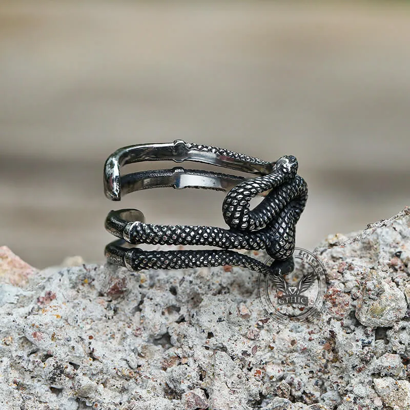 Twist Snake Stainless Steel Animal Ring