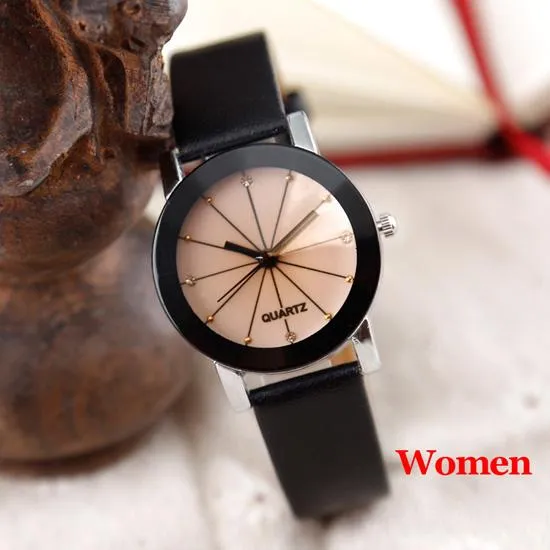 Unisex Quartz Relogio Masculinos Fashion Dial Round Case Watches