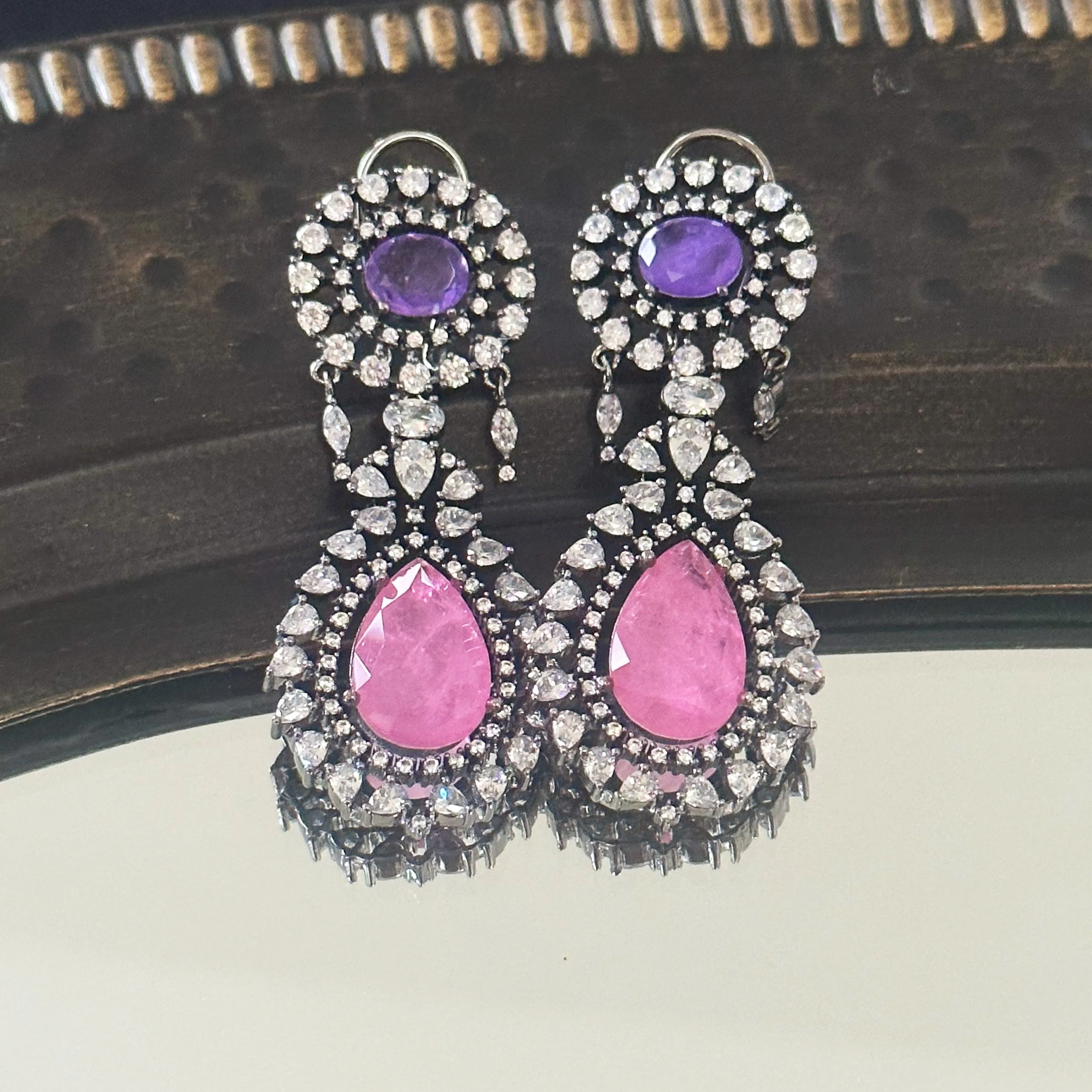 Vanya Antique Diamond Earrings