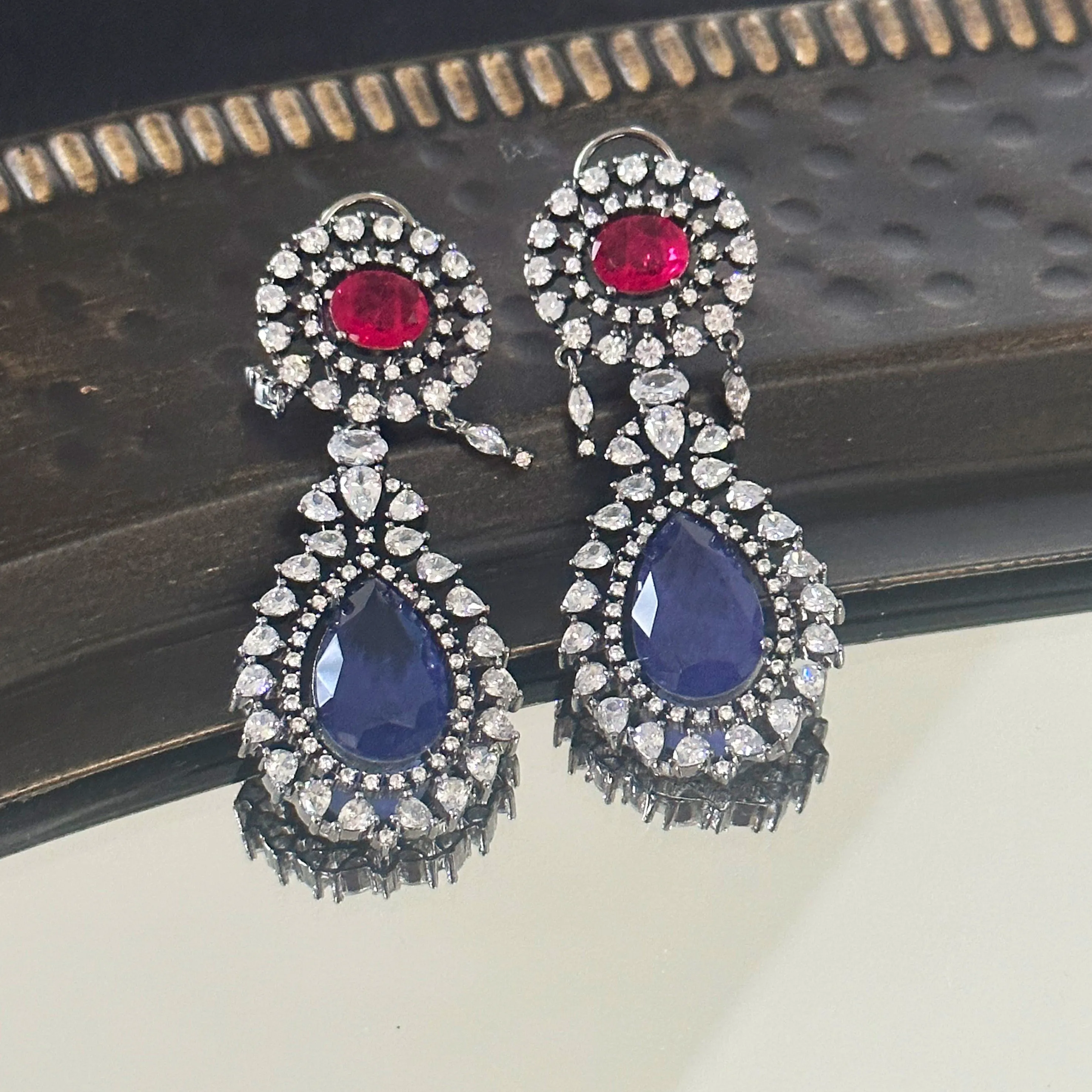 Vanya Antique Diamond Earrings