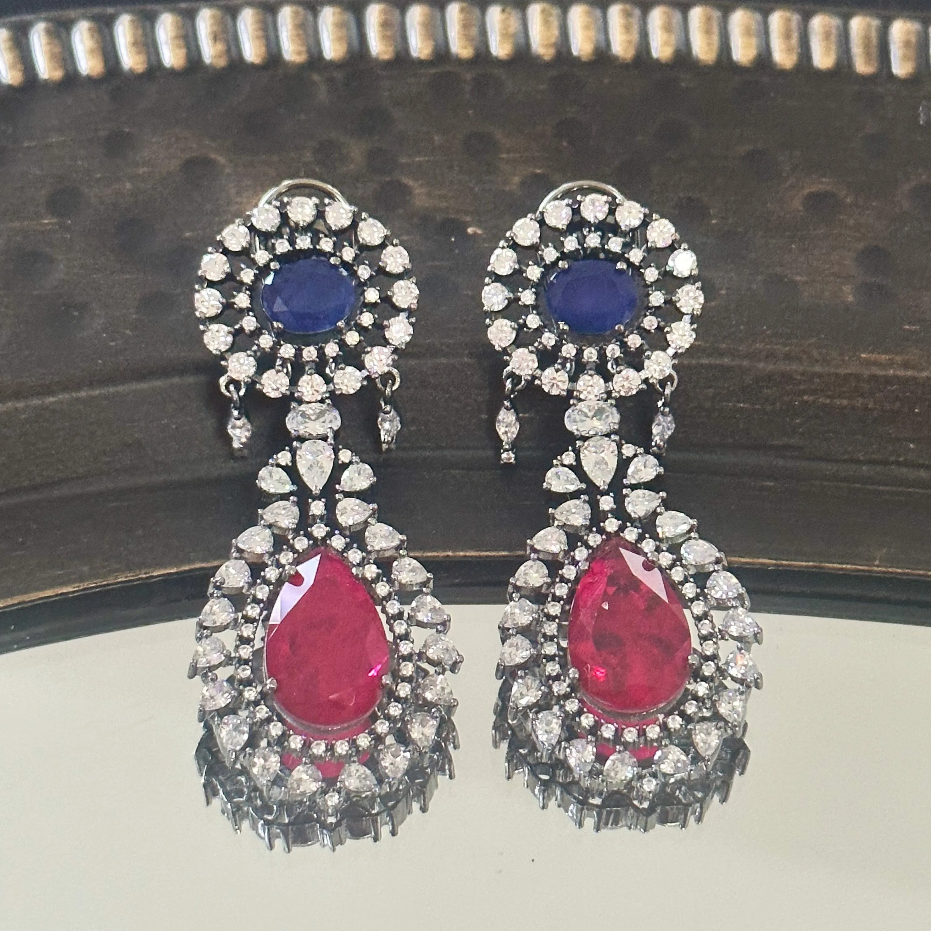 Vanya Antique Diamond Earrings