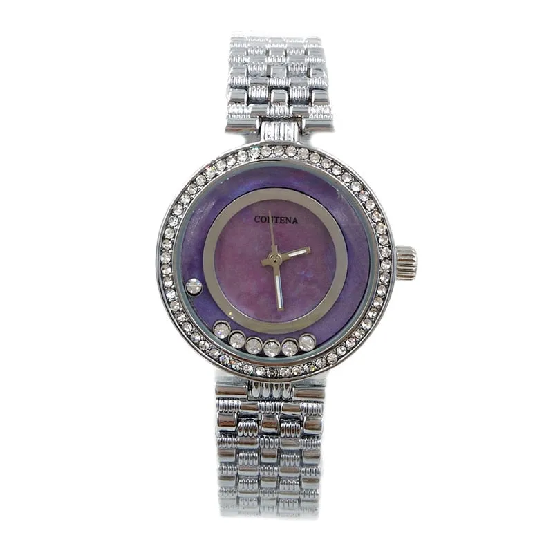 Women's Luxury Stainless Steel Quartz Strap Diamond Wristwatch