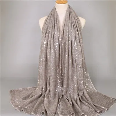 Women's Shimmer Viscose Shawl Scarf