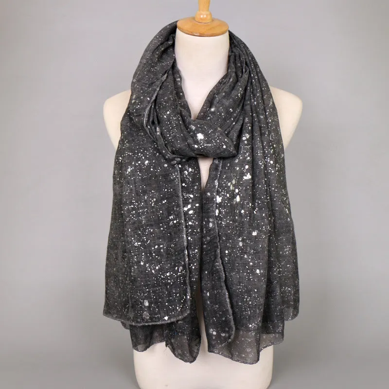 Women's Shimmer Viscose Shawl Scarf