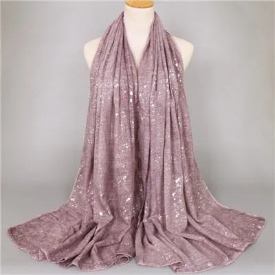 Women's Shimmer Viscose Shawl Scarf