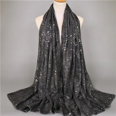 Women's Shimmer Viscose Shawl Scarf
