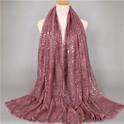 Women's Shimmer Viscose Shawl Scarf