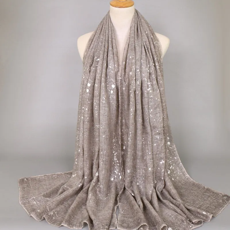 Women's Shimmer Viscose Shawl Scarf